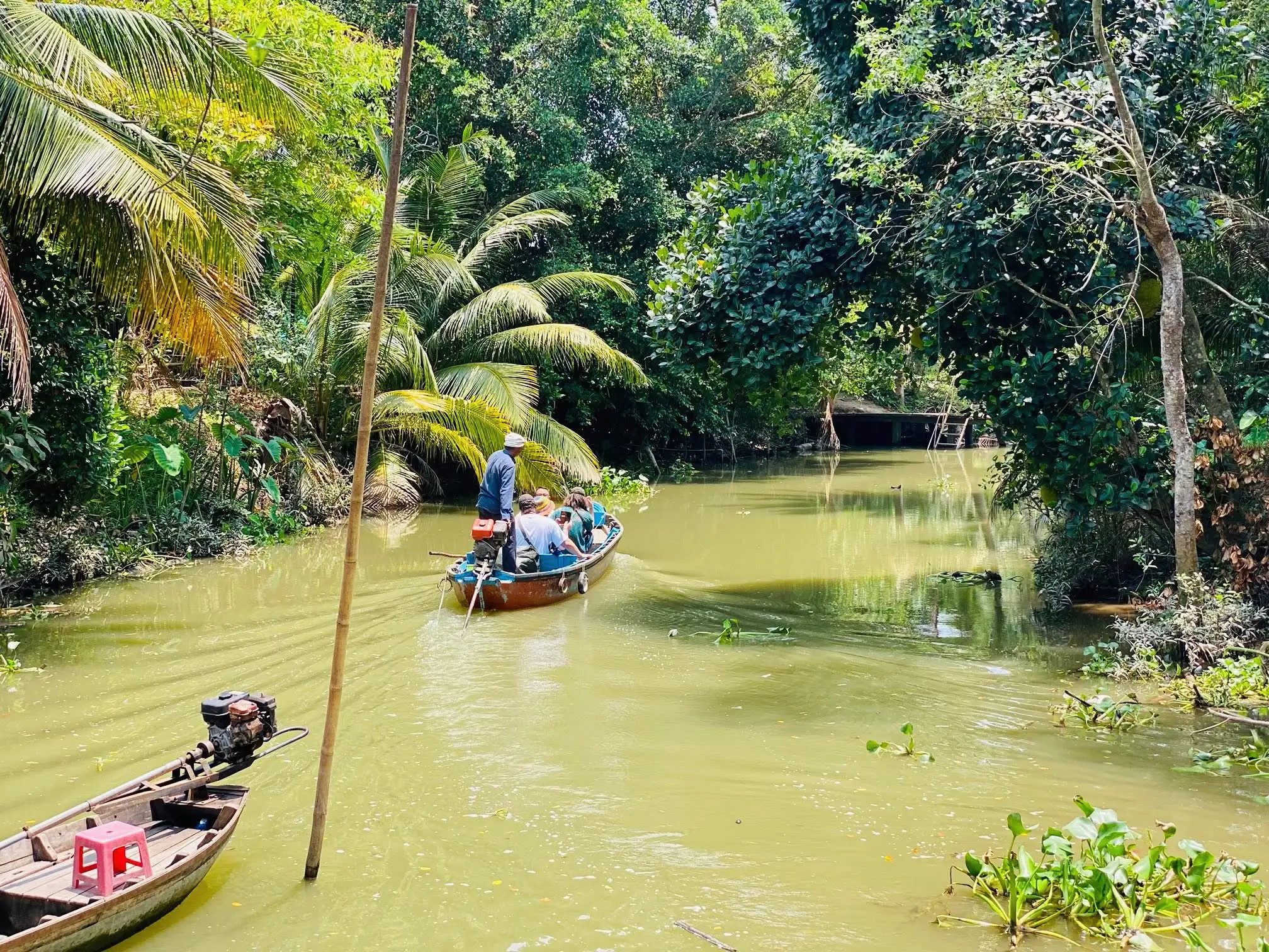 Small Canals in Can Tho: Peaceful Sampan Boat Ride