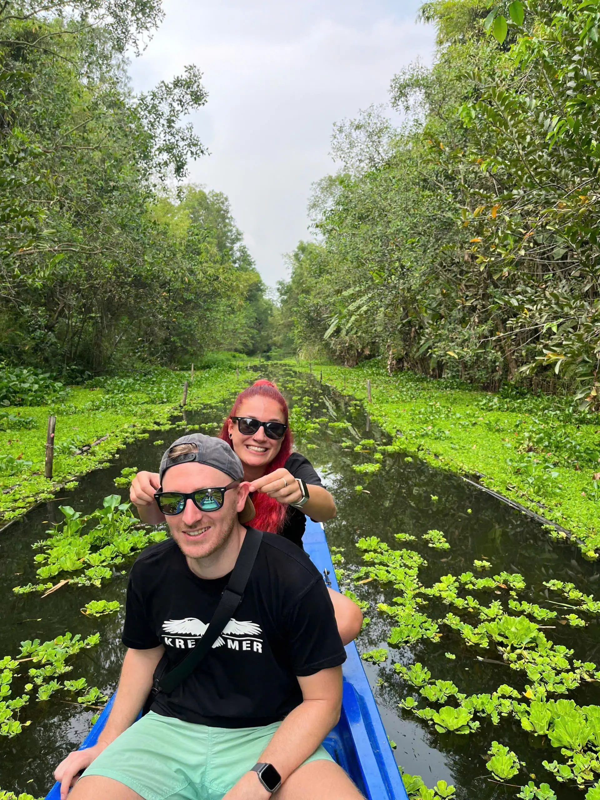 Explore the untouched beauty of Lung Ngoc Hoang Nature Reserve in the heart of the Mekong Delta. Glide through peaceful canals surrounded by lush greenery and diverse wildlife, offering a truly immersive eco-tourism experience.
