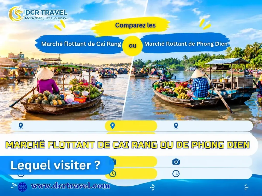 Marché flottant de Cai Rang ou de Phong Dien : lequel visiter ? Marché flottant de Cai Rang ou de Phong Dien : lequel visiter ?