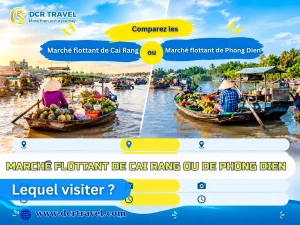 Marché flottant de Cai Rang ou de Phong Dien : lequel visiter ?